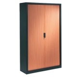 Armoire à rideaux bicolore