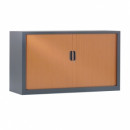 Armoire � rideaux bicolore
