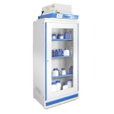 Armoire de sécurité compartimentée à ventilation filtrante, haute 1 porte, stockage de produits peu agressifs. Armoire de sécurité compartimentée à ventilation filtrante, haute 1 porte, stockage de produits peu agressifs.
