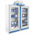 Armoire de sécurité à filtration, haute 2 portes, 2 compartiments, corrosifs : Stockage de produits peu agressifs. Armoire de sécurité à filtration, haute 2 portes, 2 compartiments, corrosifs : Stockage de produits peu agressifs.