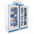 Armoire de sécurité à filtration, haute 3 portes, 3 compartiments, 4 étagères, acier 15/10e et portes double parois. Armoire de sécurité à filtration, haute 3 portes, 3 compartiments, 4 étagères, acier 15/10e et portes double parois.
