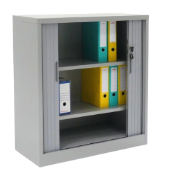 Armoire mi-haute à rideau métallique - H 100 x L 90 cm
