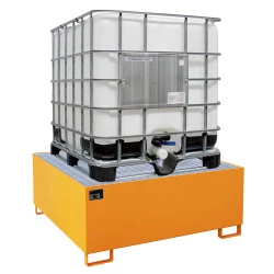 Bac de rétention acier - Capacité de rétention 1100 et 1128 litres