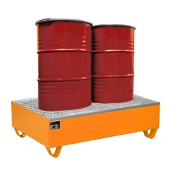Bac de rétention acier - Capacité de rétention 240 litres