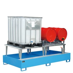 Bac de rétention acier surface de soutirage pour cuves