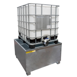 Bac de rétention en acier 1 IBC