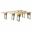 Banc en bois pliable
