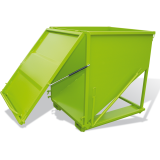 Benne basculante � porte frontale et fond inclin�