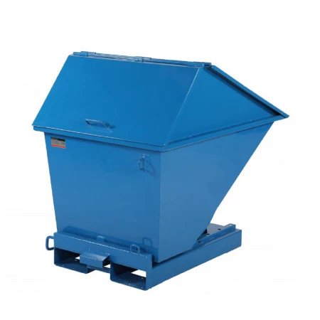 Benne auto-basculante avec couvercle haut. Volume de 400 à 2700 litre Benne auto-basculante avec couvercle haut. Volume de 400 à 2700 litre