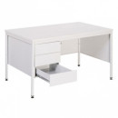 Bureau 1/2 ministre � 3 tiroirs