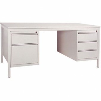 Bureau ministre avec 2 caissons - Long 160cm