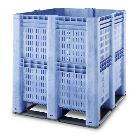 Caisse palette plastique ajourée grand volume 1300 x 1150 Caisse palette plastique ajourée grand volume 1300 x 1150
