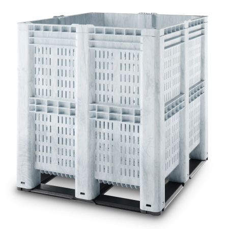 Caisse palette plastique ajourée grand volume 1300 x 1150 Caisse palette plastique ajourée grand volume 1300 x 1150