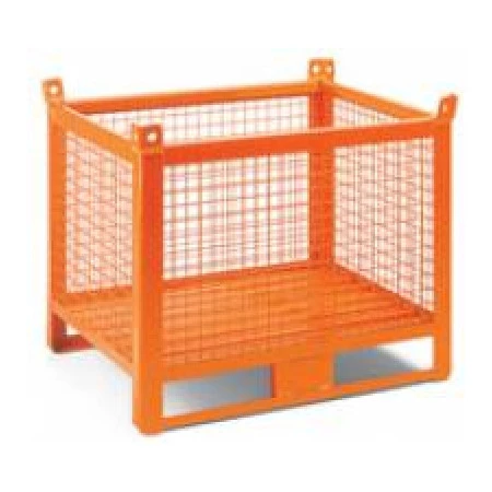 Caisse-palette grillagée sur semelles Caisse-palette grillagée sur semelles