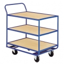 Chariot � 3 plateaux bois fixes