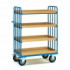 Chariot � 4 caissettes - ridelles avec barres