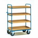 Chariot � 4 caissettes - ridelles ouvertes