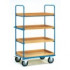 Chariot haut � 4 caissettes - ridelles ouvertes