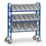 Chariot porte-bacs inclinable et réglable - avec ou sans bac Chariot porte-bacs inclinable et réglable - avec ou sans bac