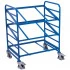 Chariot porte-bacs inclinable et réglable - pour 6 bacs Chariot porte-bacs inclinable et réglable - pour 6 bacs