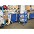 Chariot porte-bacs inclinable et réglables - pour 3 bacs Chariot porte-bacs inclinable et réglables - pour 3 bacs