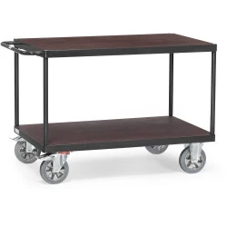 Servante établi charge lourde 2 plateaux bois gris anthracite