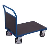 Chariot à plateau antidérapant robuste - Dossier fixe Chariot à plateau antidérapant robuste - Dossier fixe