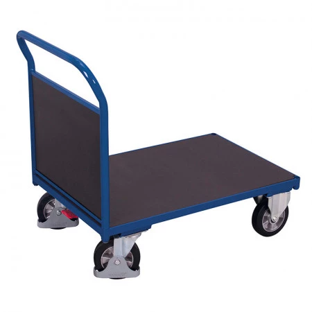 Chariot à plateau antidérapant robuste - Dossier fixe Chariot à plateau antidérapant robuste - Dossier fixe