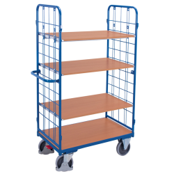 Chariot à 4 étagères mailles