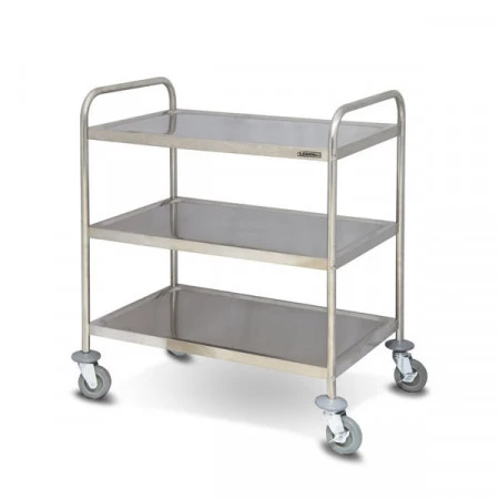 Chariot de transport inox 3 plateaux