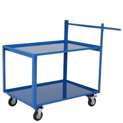 Chariot de picking 250 kg - Double plateau acier robuste
