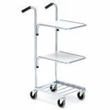 Mini chariot de bureau zingué Mini chariot de bureau zingué