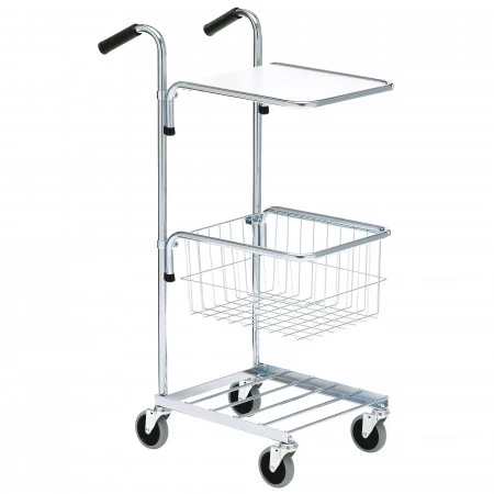 Mini chariot de bureau zingué Mini chariot de bureau zingué