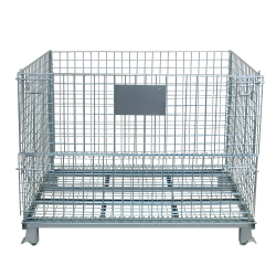 Conteneur grillagé repliable de stockage