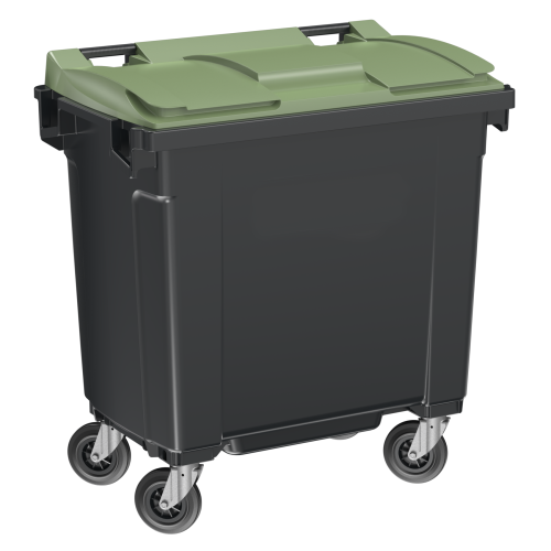 Conteneur poubelle 770L en plastique recyclé