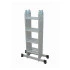 Échelle Télescopique Multifonction En Aluminium, hauteur repliée. Échelle Télescopique Multifonction En Aluminium, hauteur repliée.