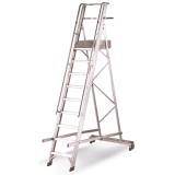 Escalier avec garde-corps, plate-forme. Escalier avec garde-corps, plate-forme.