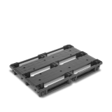 Palette plastique 1200x800 Europe emboîtable et rackable Palette plastique 1200x800 Europe emboîtable et rackable
