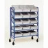 Porte-bacs inclinable et r�glable - avec 15 bacs