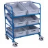 Porte-bacs inclinable et r�glable - avec 6 bacs