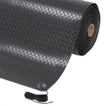 Tapis antistatique antifatigue ESD - tôle diamant Tapis antistatique antifatigue ESD - tôle diamant