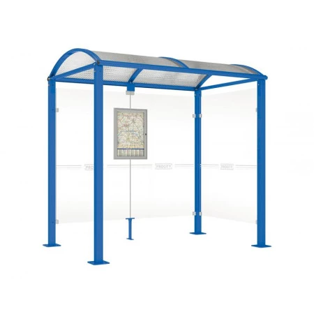 Abri bus standard avec 1 bardage latéral Abri bus standard avec 1 bardage latéral