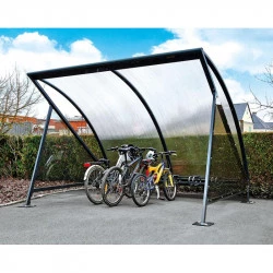 Abri cycles demi-lune