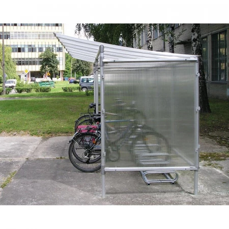 Abri cycles en situation Abri cycles en situation