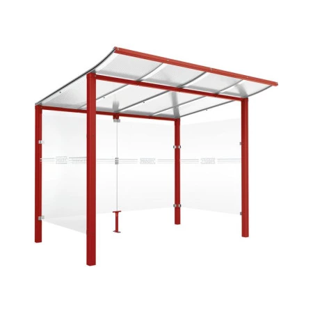 Abri pour vélos rouge Abri pour vélos rouge