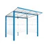 Abri pour vélos bleu Abri pour vélos bleu