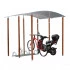 Abri vélos élégant avec structure en bois Abri vélos élégant avec structure en bois