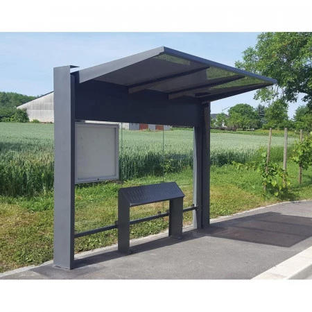 Station de bus en situation Station de bus en situation