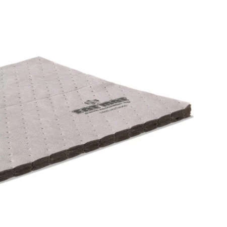 100% polypropylène ; thermocollées pour former un tapis super absorbant capable d'absorber d'énormes volumes de liquide 100% polypropylène ; thermocollées pour former un tapis super absorbant capable d'absorber d'énormes volumes de liquide