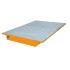 Bac de rétention orange sur rayonnage - Marque Bauer - Avec caillebotis galvanisé Bac de rétention orange sur rayonnage - Marque Bauer - Avec caillebotis galvanisé